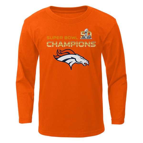 Denver Broncos Preschool Super Bowl 50 Champions Stacker Long Sleeve WEM T-Shirt - Orange,We sell and wholesale Denver Broncos Preschool Super Bowl 50 Champions Stacker Long Sleeve WEM T-Shirt - Orange on line form chian!